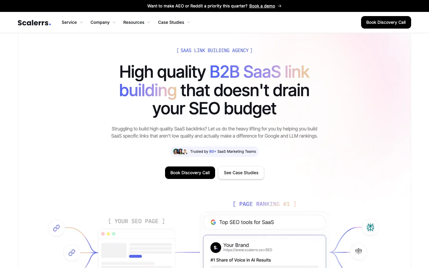 Scalerrs website, scalerrs.co